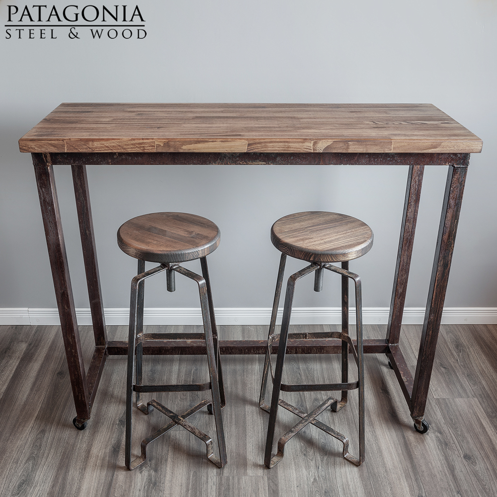 Conjunto barra desayunador - Patagonia Steel and Wood